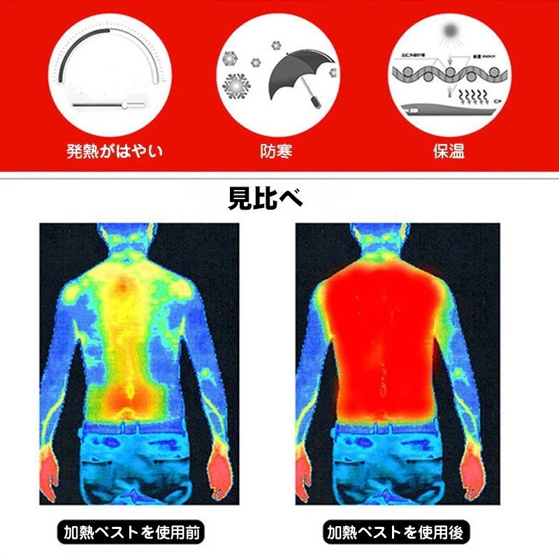 ヒートジャケット 電熱ジャケット ジャケット 子ども 電熱コート 防寒着 ヒータージャケット 電熱