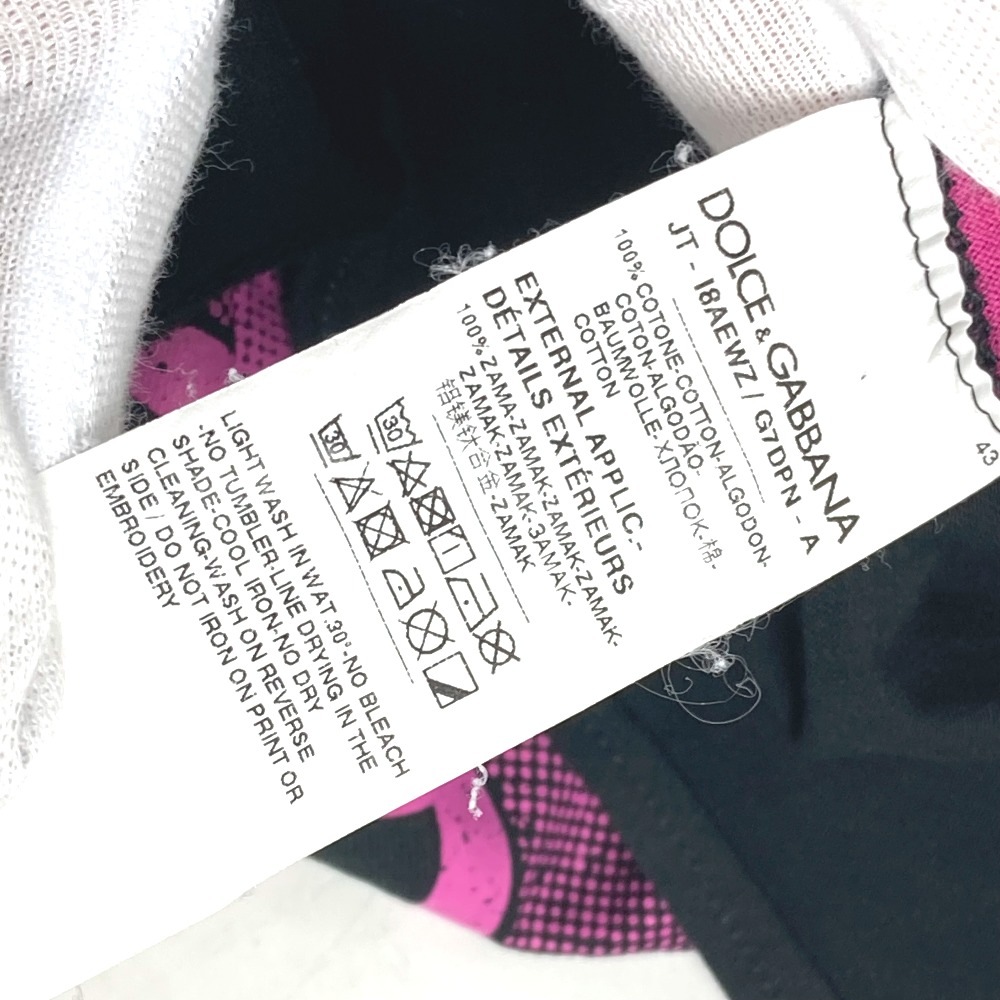 DOLCE&GABBANA ドルガバ 半袖Ｔシャツ クロップドTシャツ 禪院真希 呪術廻戦 アパレル 半袖 コットン ブラック