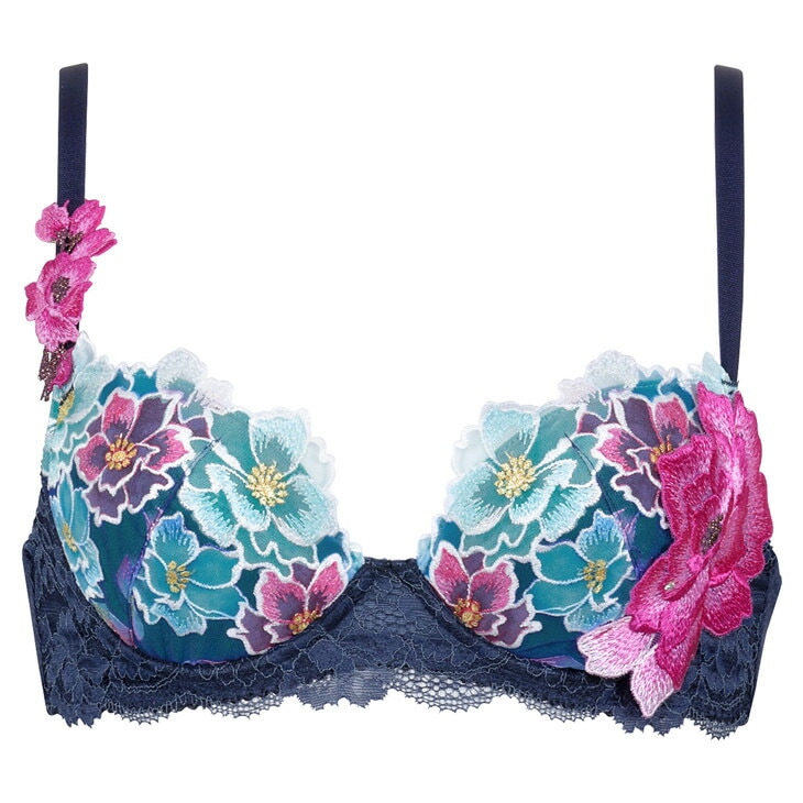 サルート Salute ブラジャー プッシュアップブラ 3/4 DEFカップブラ 下着 ランジェリー ワコール Wacoal 花柄 フラワー柄 セクシー 03シリーズ BTJ403