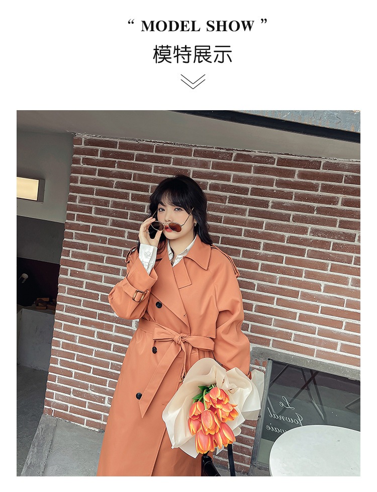 【ぽちゃまに】 2024秋新品 大きいサイズ ロングトレンチコート 体型カバー レディース ロングコート アウター メガ