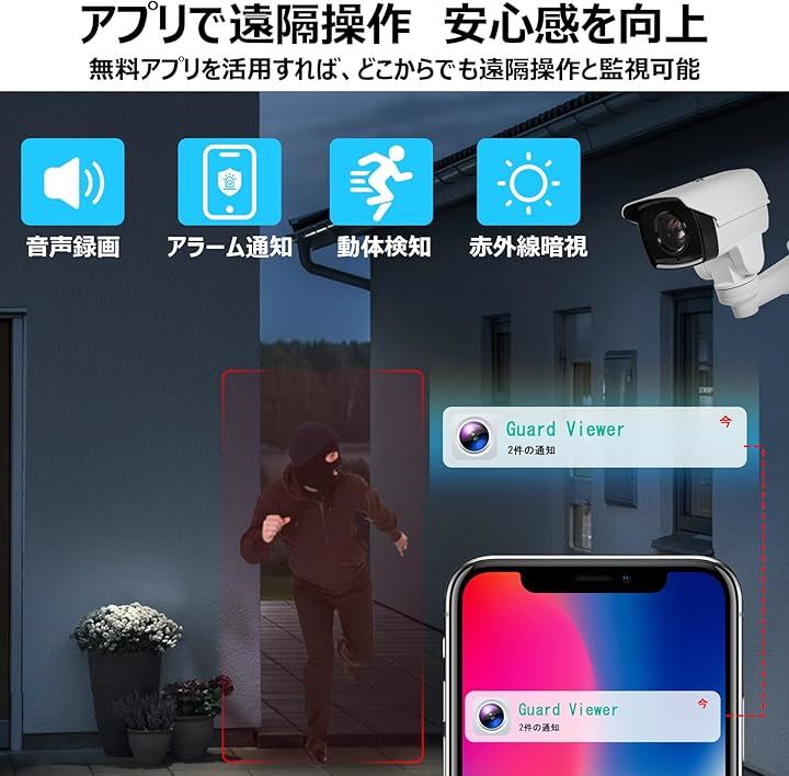 600万画素・10倍光学ズーム 増設用防犯カメラ POE防犯カメラ 単品 防犯カメラセット増設用 POE有線接続( 増設用カメラ単品1, 600万画素カメラ 増設用B) 600万画素・10倍光学ズーム 増設用防犯カメラ POE防犯カメラ 単品 防犯カメラセット増設用 POE有線接続( 増設用カメラ単品1, 600万画素カメラ 増設用B)