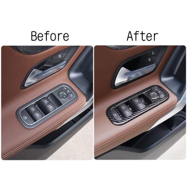 Benz ベンツ パワーウインドウ スイッチ トリム 全2色 4点セット W177 V177 C118 X118 Aクラス CLA など パワーウィンドウ