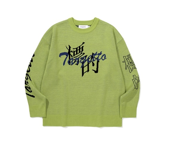 targetto[TARGETTO] TARGET LETTERING JACQUARD KNIT
