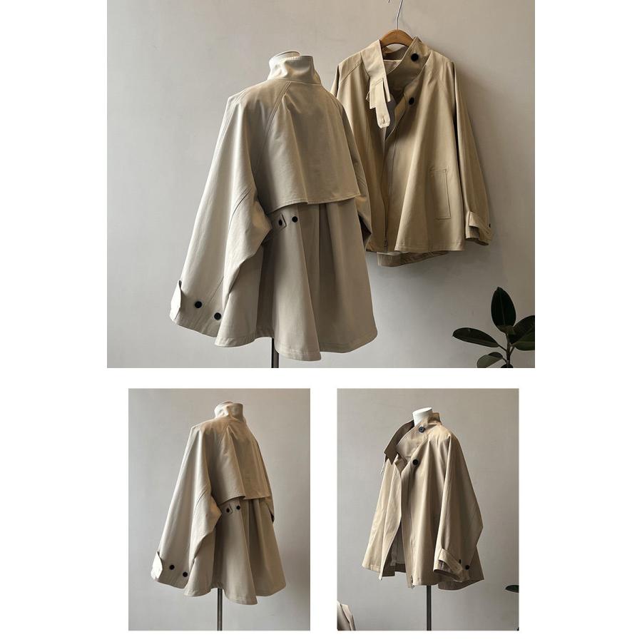 コート スプリングコート レディース 春 オーバーサイズ アウター パーカー 羽織り 羽織 ライト
