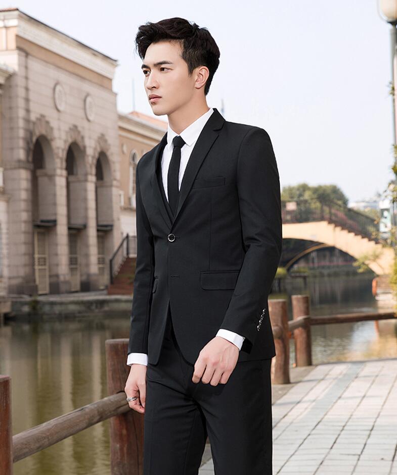 フォーマルスーツ メンズ 結婚式 パーティ 披露宴 スタイリッシュ スーツセット 通勤 韓国風 紳士服 シングルスーツ スーツ 2点SET ジャケット パンツ 上下 メンズ スーツ 3点セット 紳士服 フォーマルスーツ タキシード 結婚式