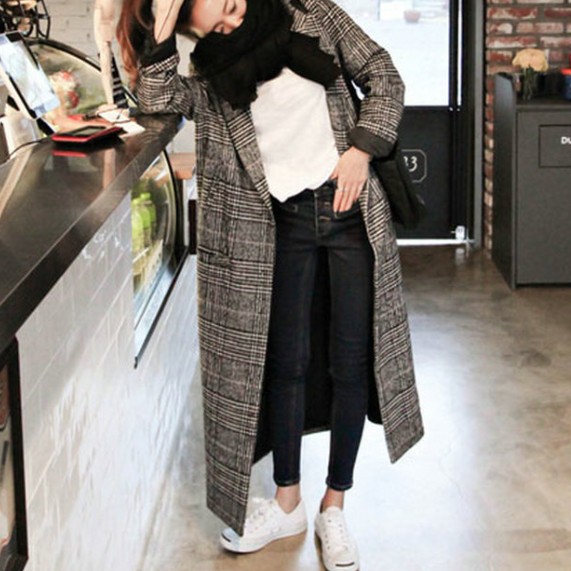 【１枚でコーデが決まる】 売れ切れ必至 千鳥格子 コート