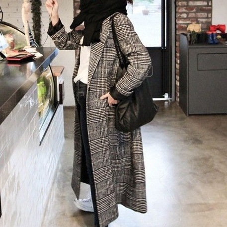 【１枚でコーデが決まる】 売れ切れ必至 千鳥格子 コート