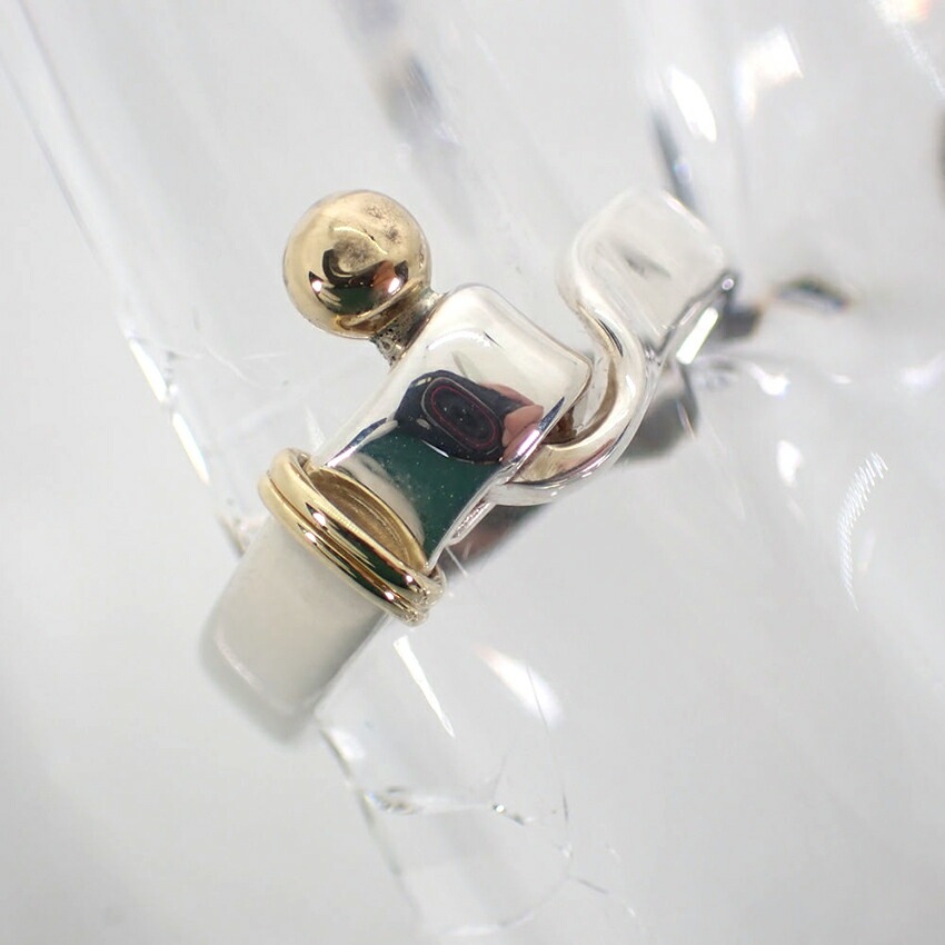 TIFFANY/ティファニー 925/750 フック＆アイ コンビ リング /13