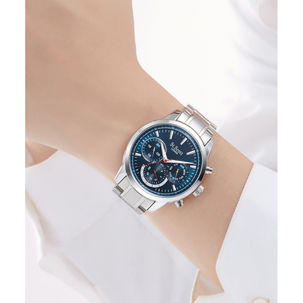 ST.SCOTT LONDON ST2101Mハーデスマルチメンズメタル時計