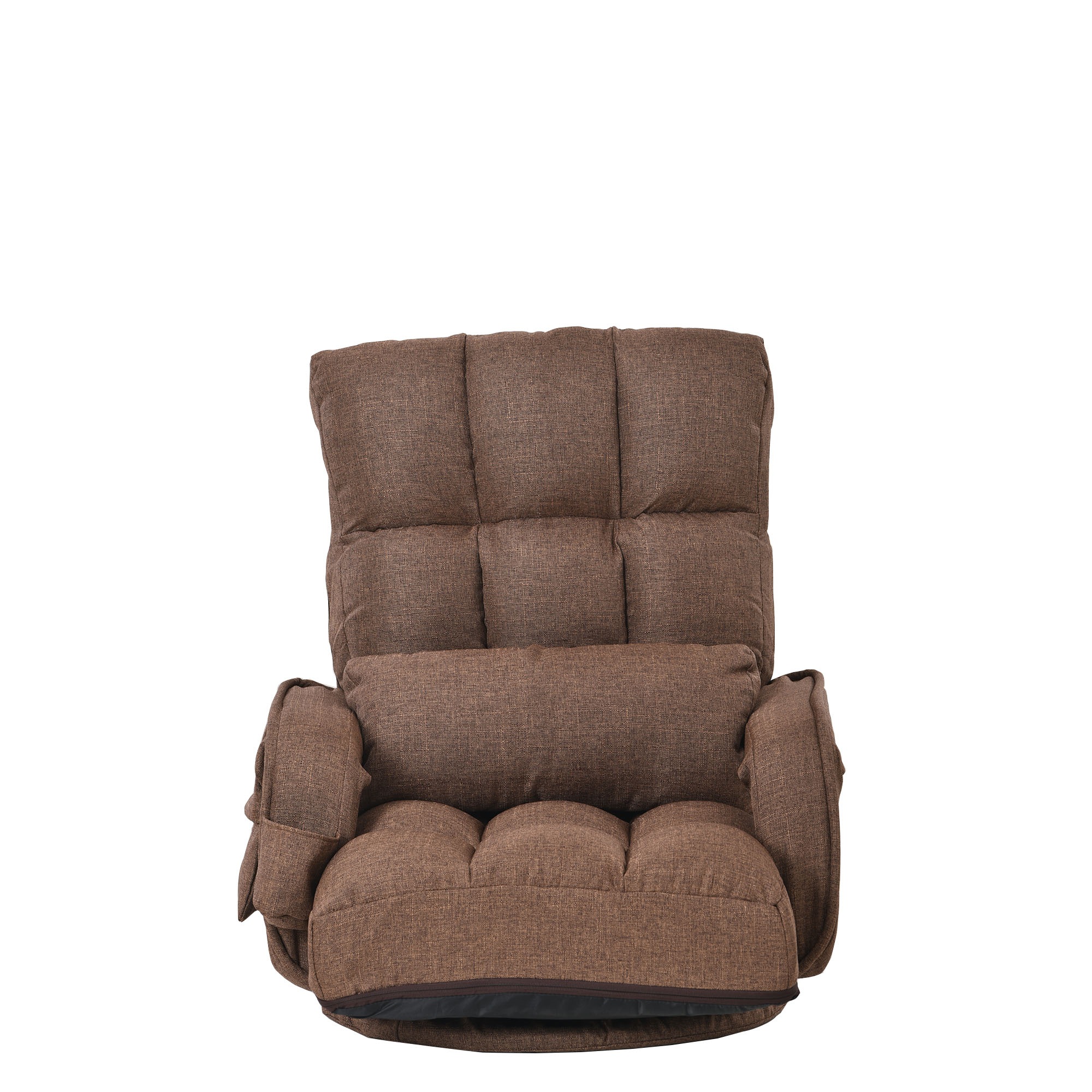 [国内即発送]回転式座椅子 肘掛け ハイバック 座いす リクライニング 1人掛けソファー フロア ソファー リラックスチェア 折りたたみ リクライニングチェアー ファブリック 座イス おしゃれ 椅子