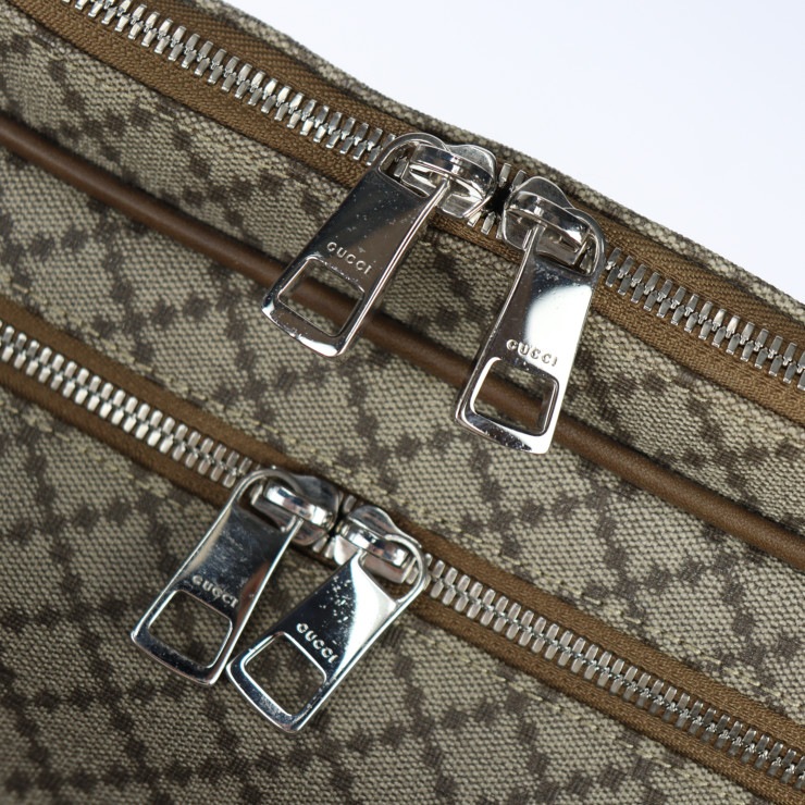 美品 GUCCI グッチ ボストンバッグ 267905 ディアマンテ PVC レザー