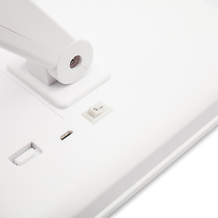 デスクトップランプ付き化粧镜デスクトップ家庭用発光タッチ寝室化粧镜スクエアデスクトップledミラ