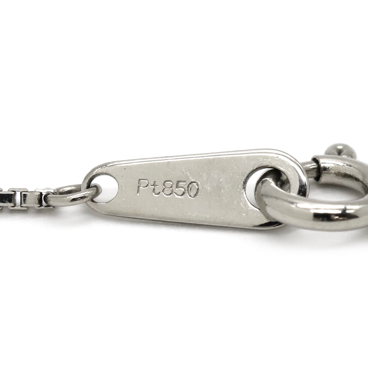 ネックレス ピンクダイヤ ペンダント Pt850 ダイヤモンド Pt900(トップ) プラチナシルバー【中古】