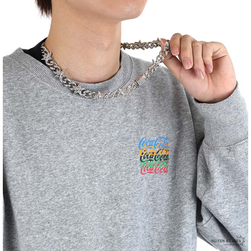 スター喜平ネックレス パヴェ [n524]