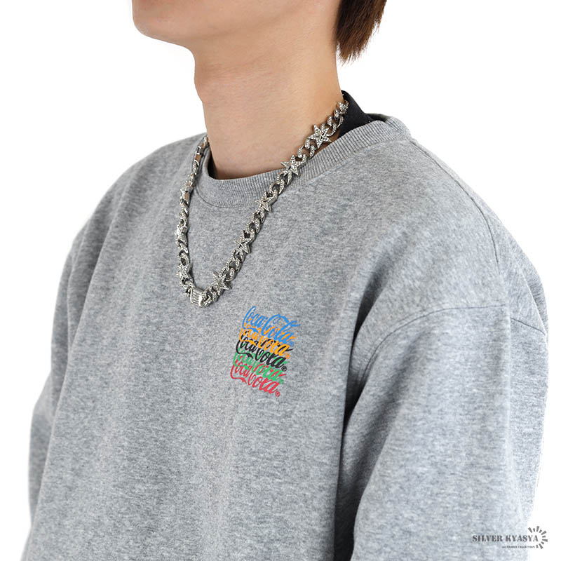 スター喜平ネックレス パヴェ [n524]