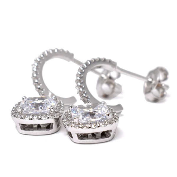 ピアス MKC1406AN040 CURB LINK W PAVE レディース シルバー