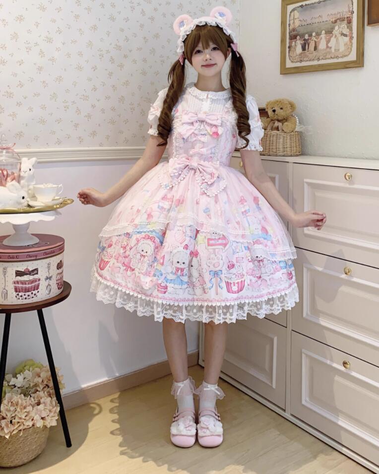 【新作登場 最安値!】135ロリータ 兎耳メイド服ワンピース　 ゴスロリ コスプレ メイド服 コスチューム 文化祭 学園祭 衣装 仮装 ハロウィン おすすめ 可愛い 日常　写真　舞台　花嫁_5