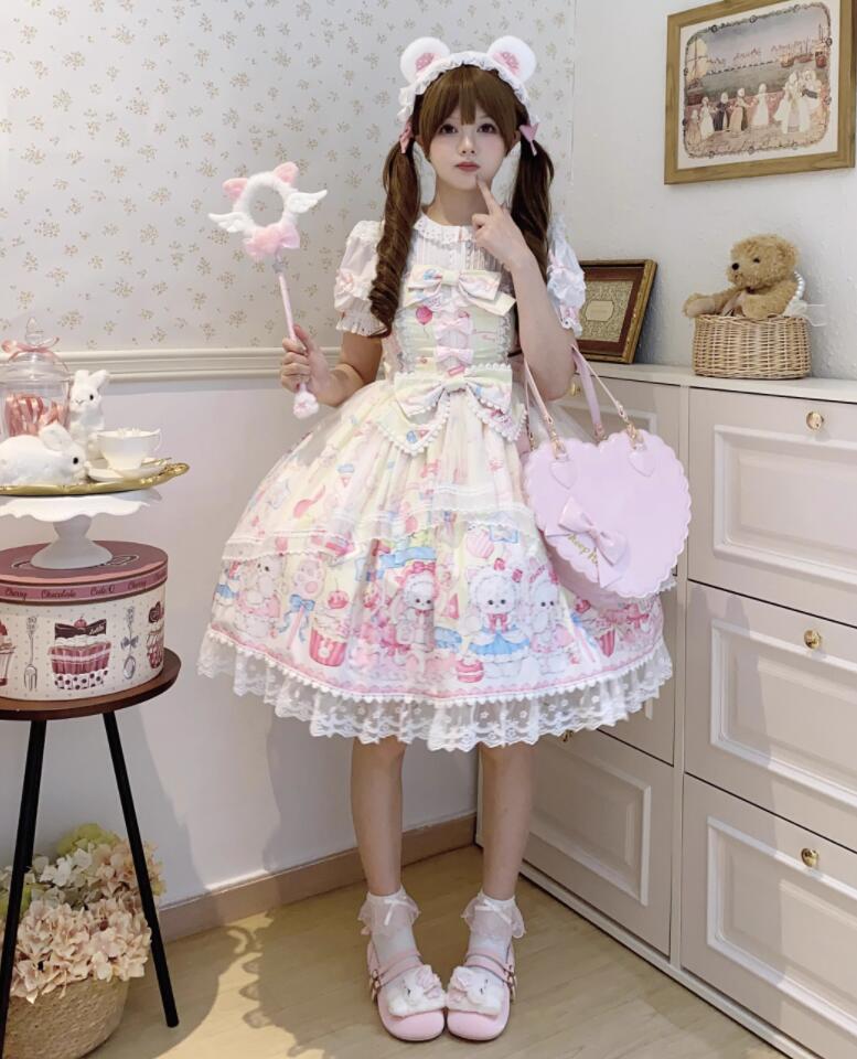 【新作登場 最安値!】135ロリータ 兎耳メイド服ワンピース　 ゴスロリ コスプレ メイド服 コスチューム 文化祭 学園祭 衣装 仮装 ハロウィン おすすめ 可愛い 日常　写真　舞台　花嫁_6