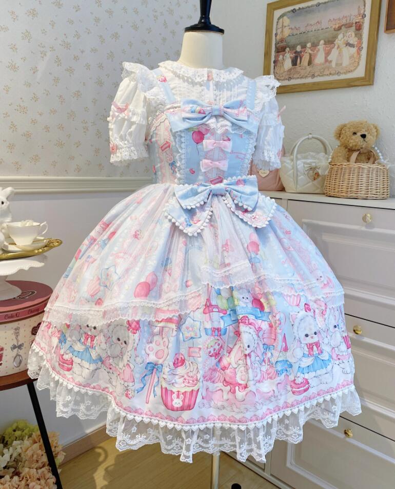 【新作登場 最安値!】135ロリータ 兎耳メイド服ワンピース　 ゴスロリ コスプレ メイド服 コスチューム 文化祭 学園祭 衣装 仮装 ハロウィン おすすめ 可愛い 日常　写真　舞台　花嫁_7