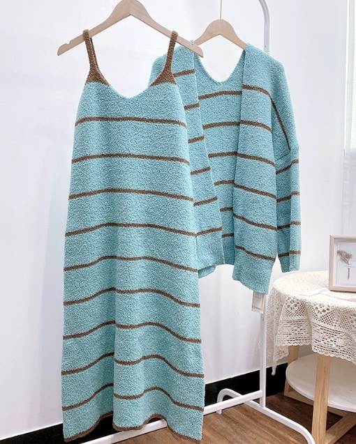 ツーピース 二点セット レディース ワンピース ルームウェア パジャマ ニット カーディガン 部屋着 ツーピース 二点セット レディース ワンピース ルームウェア パジャマ ニット カーディガン 部屋着