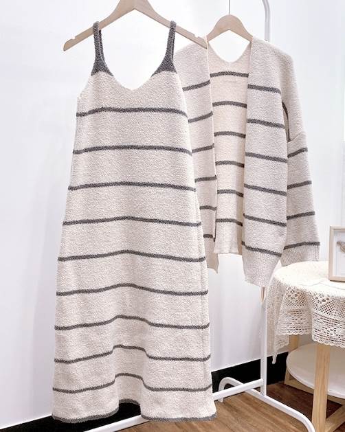 ツーピース 二点セット レディース ワンピース ルームウェア パジャマ ニット カーディガン 部屋着 ツーピース 二点セット レディース ワンピース ルームウェア パジャマ ニット カーディガン 部屋着