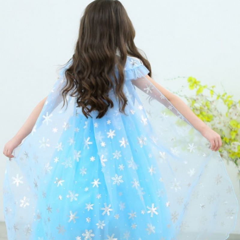 ロラネ 女の子 半袖 NO9 雪の結晶 プリンセスドレス ロラネ 女の子 半袖 NO9 雪の結晶 プリンセスドレス