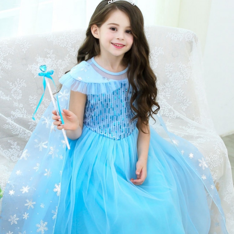 ロラネ 女の子 半袖 NO9 雪の結晶 プリンセスドレス ロラネ 女の子 半袖 NO9 雪の結晶 プリンセスドレス