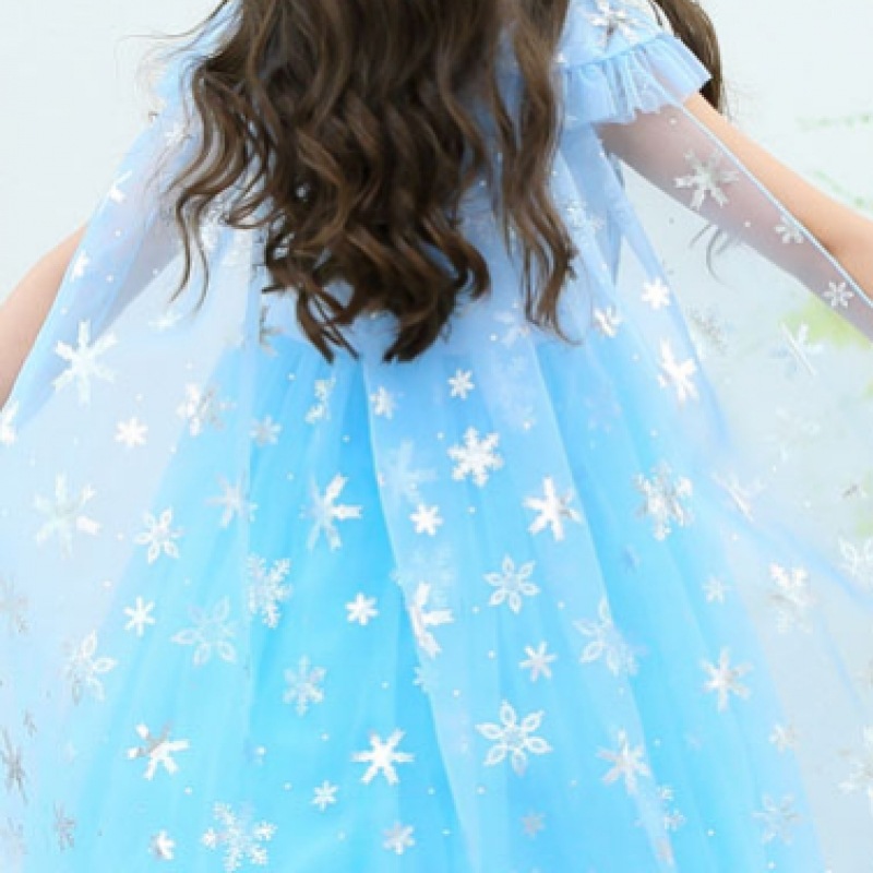 ロラネ 女の子 半袖 NO9 雪の結晶 プリンセスドレス ロラネ 女の子 半袖 NO9 雪の結晶 プリンセスドレス