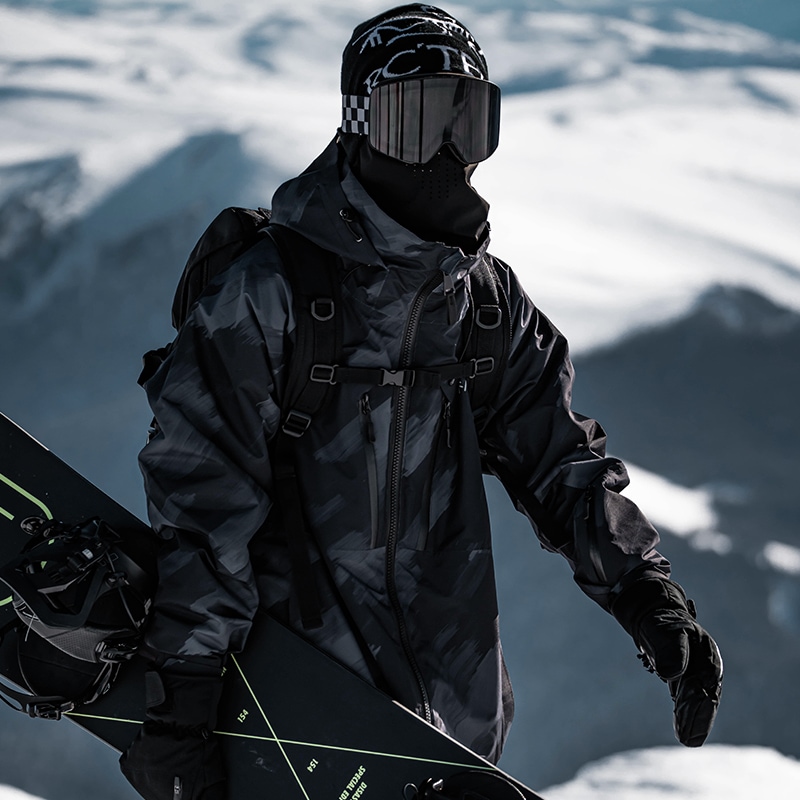 2024新作 スノーボードウェア 上下セット メンズ レディース ホワイト 撥水/防風/保温 男女通用 スキーウェア