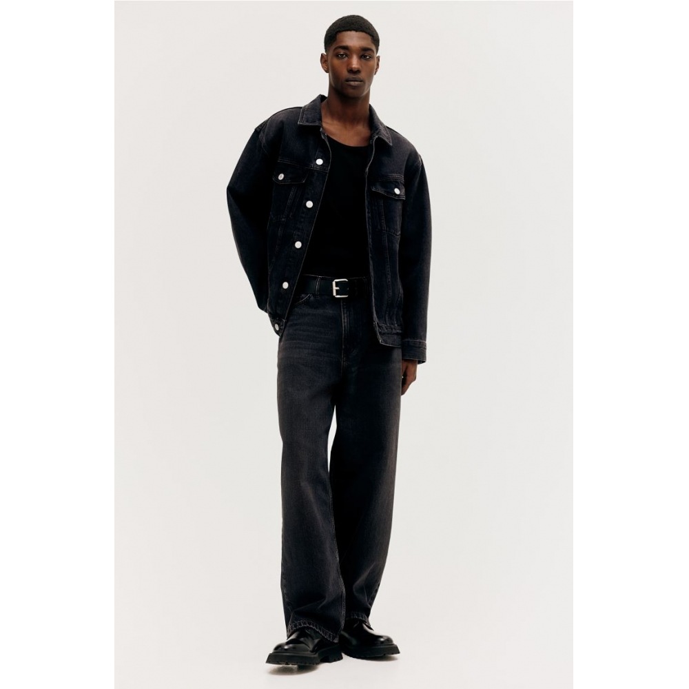 H&M バギージーンズブラック H&M バギージーンズブラック