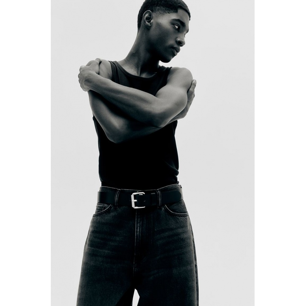 H&M バギージーンズブラック H&M バギージーンズブラック