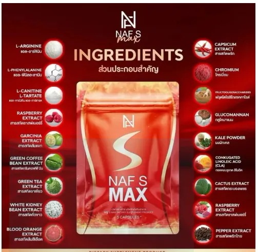 【2個セット】ナフ S マックス(NAF S Max Diet Supplement) あなたの理想のボディを目指してスリムをサポート