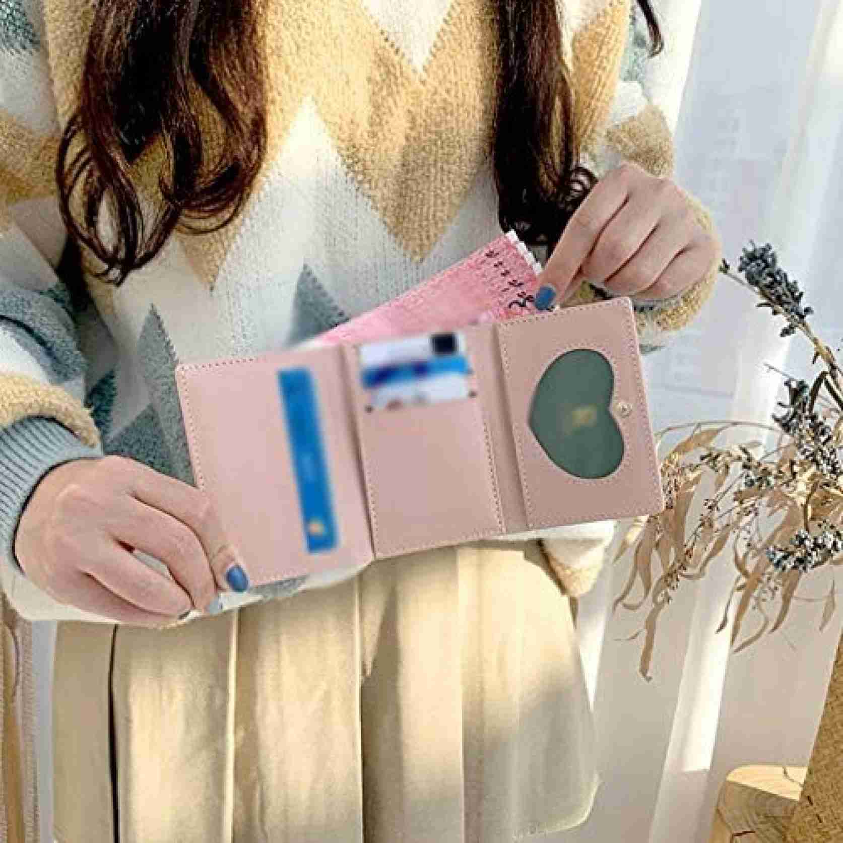 【20%OFFクーポン】財布 レディース ミニ 花 三つ折り お札/カード入れ 手のひらサイズ かわいい おしゃれ 多機能 大容量 軽量 コンパクト 極小財布 短財布 開運財布 金運アップ ウォレット