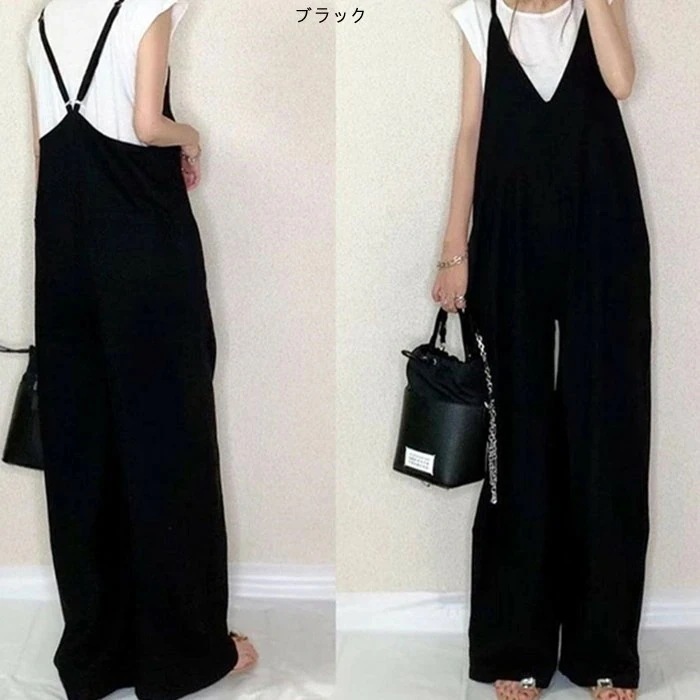 サロペット パンツ サロペット オールインワン レディース サロペットパンツ パンツドレス オーバーオール ワイドパンツ ガウチョパンツ ゆったり 体型カバー 着痩せ OL きれいめ 大きいサイズ ブ サロペット パンツ サロペット オールインワン レディース サロペットパンツ パンツドレス オーバーオール ワイドパンツ ガウチョパンツ ゆったり 体型カバー 着痩せ OL きれいめ 大きいサイズ ブ