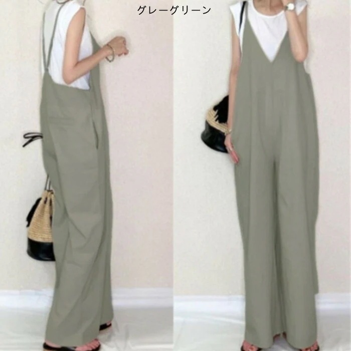 サロペット パンツ サロペット オールインワン レディース サロペットパンツ パンツドレス オーバーオール ワイドパンツ ガウチョパンツ ゆったり 体型カバー 着痩せ OL きれいめ 大きいサイズ ブ サロペット パンツ サロペット オールインワン レディース サロペットパンツ パンツドレス オーバーオール ワイドパンツ ガウチョパンツ ゆったり 体型カバー 着痩せ OL きれいめ 大きいサイズ ブ