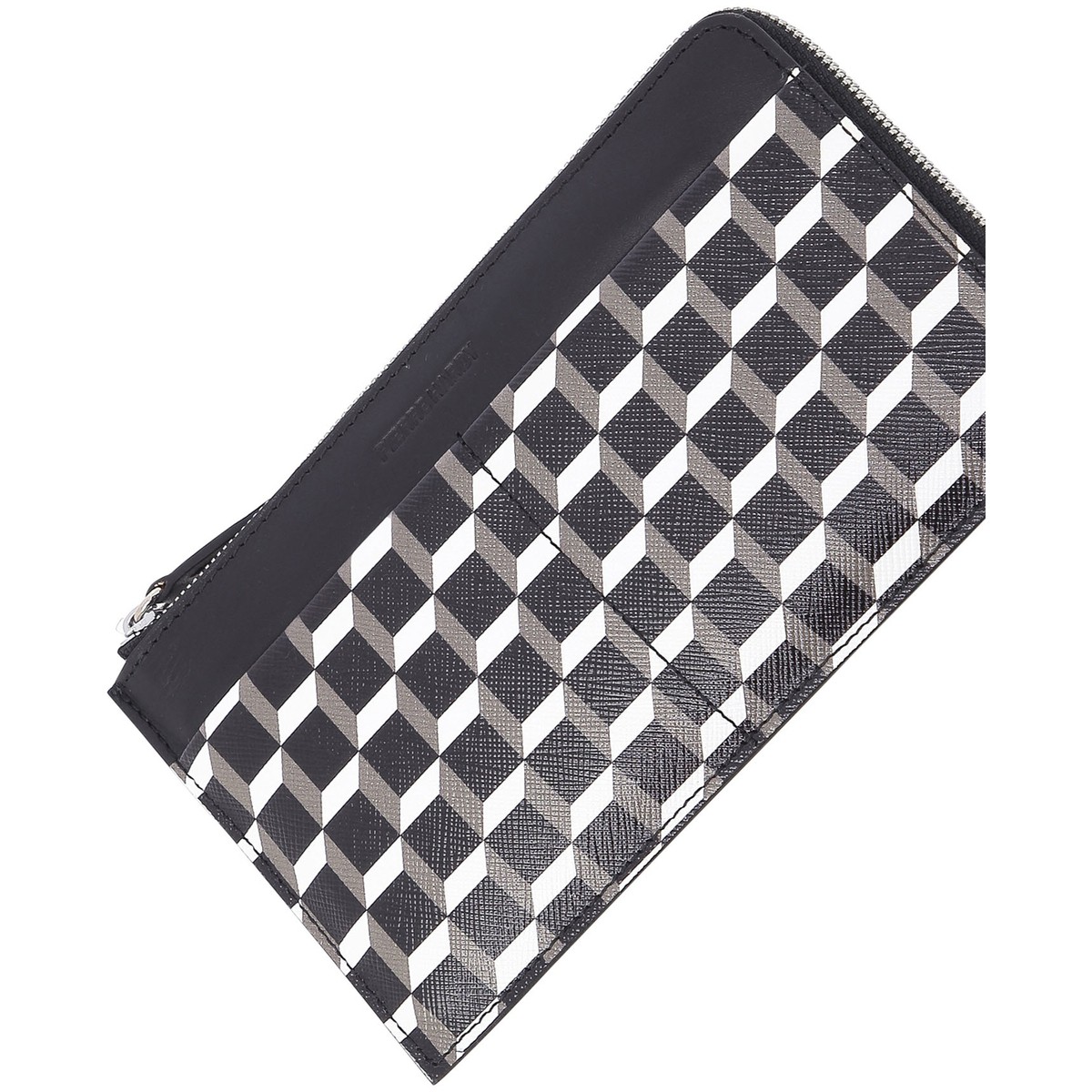 ABW02CANVAS CUBE- CALFBLACK-WHITE-BLACK ブラック 秋冬2023 財布 レディース vi