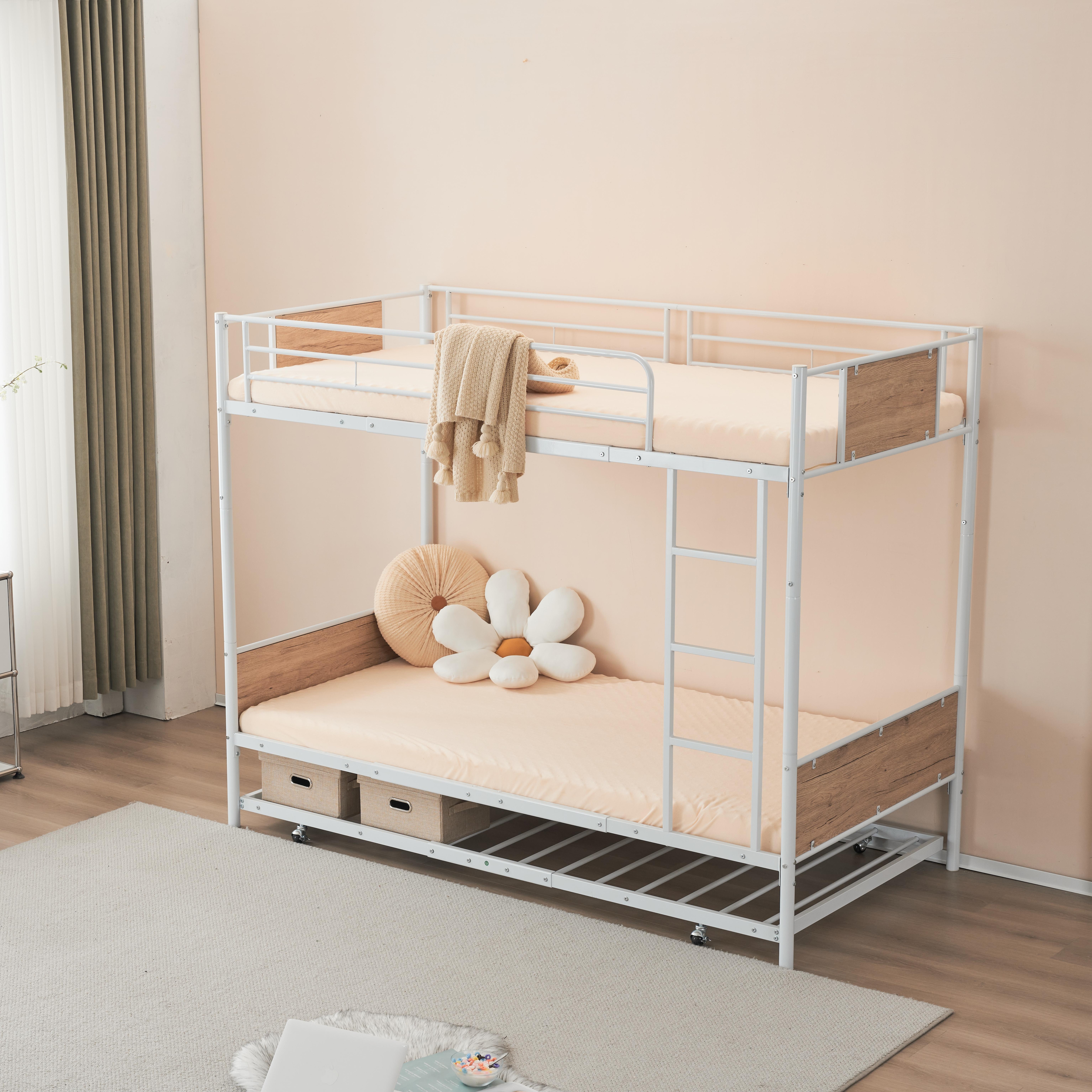 【2点購入で150OFF】【新品】【set】【二段ベッド 移動式引き出し付きベッドフレーム】 パイプベッド シングル 木 収納 北欧風 子供部屋 スチール 耐震 ベッド SDG 【2点購入で150OFF】【新品】【set】【二段ベッド 移動式引き出し付きベッドフレーム】 パイプベッド シングル 木 収納 北欧風 子供部屋 スチール 耐震 ベッド SDG