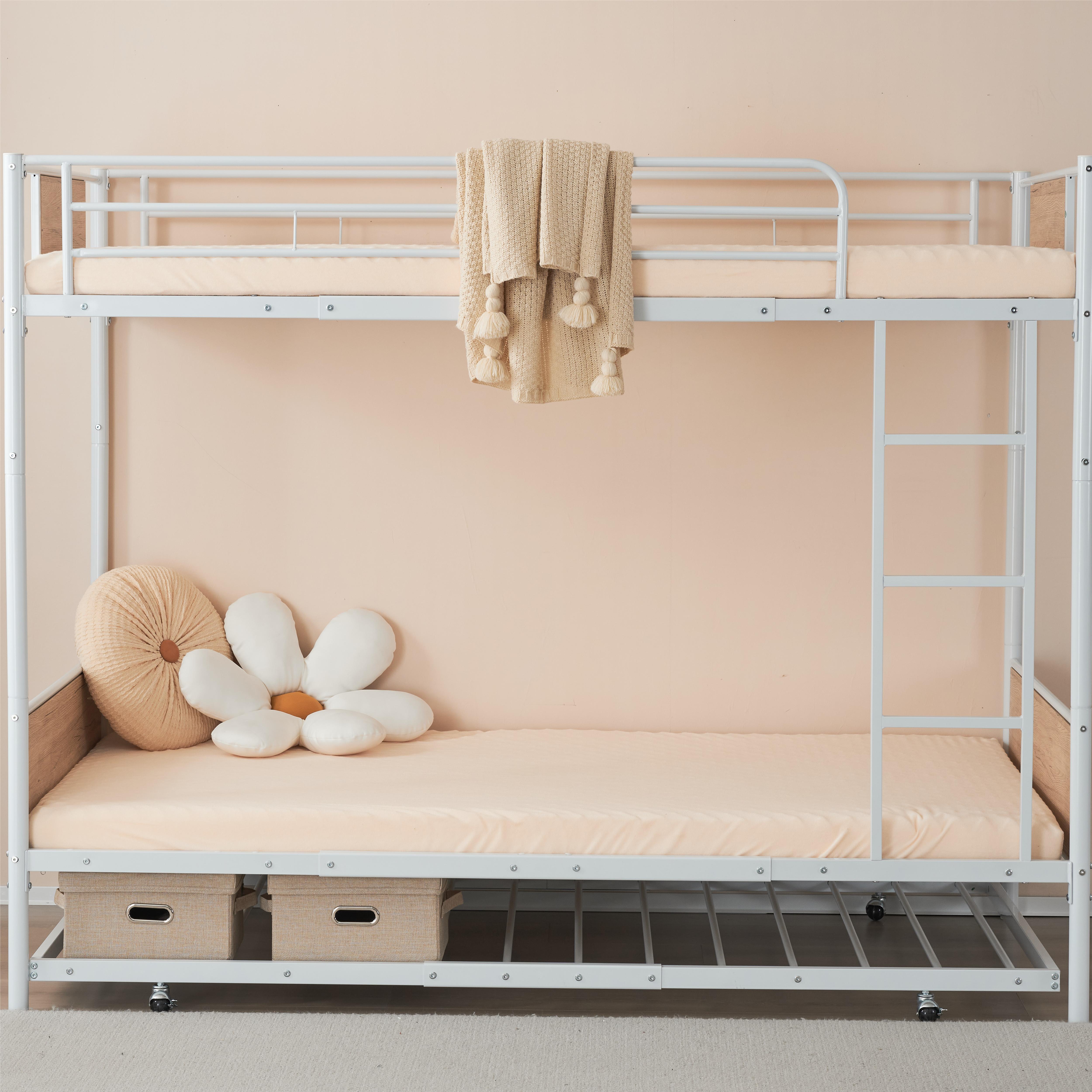 【2点購入で150OFF】【新品】【set】【二段ベッド 移動式引き出し付きベッドフレーム】 パイプベッド シングル 木 収納 北欧風 子供部屋 スチール 耐震 ベッド SDG 【2点購入で150OFF】【新品】【set】【二段ベッド 移動式引き出し付きベッドフレーム】 パイプベッド シングル 木 収納 北欧風 子供部屋 スチール 耐震 ベッド SDG