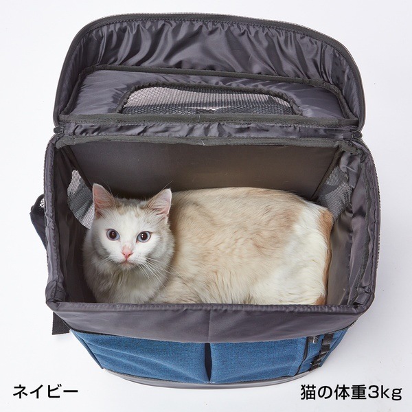 アドメイト CATリュックキャリーGY : ペット : Liscio 人気新品