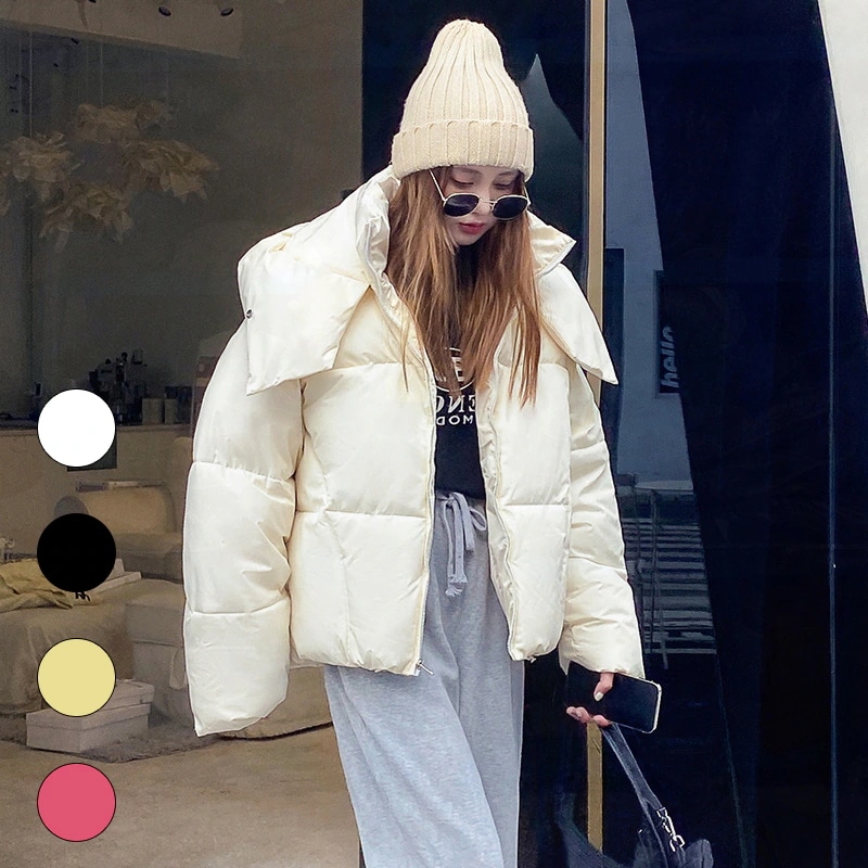 【送料無料】4色 韓国ファッション ダウンコート 大きいサイズ ダウンジャケット ショートコート 韓国 コート レディース服 コットン ジャケット 人気 冬 ダウンジャケット/コート レディース