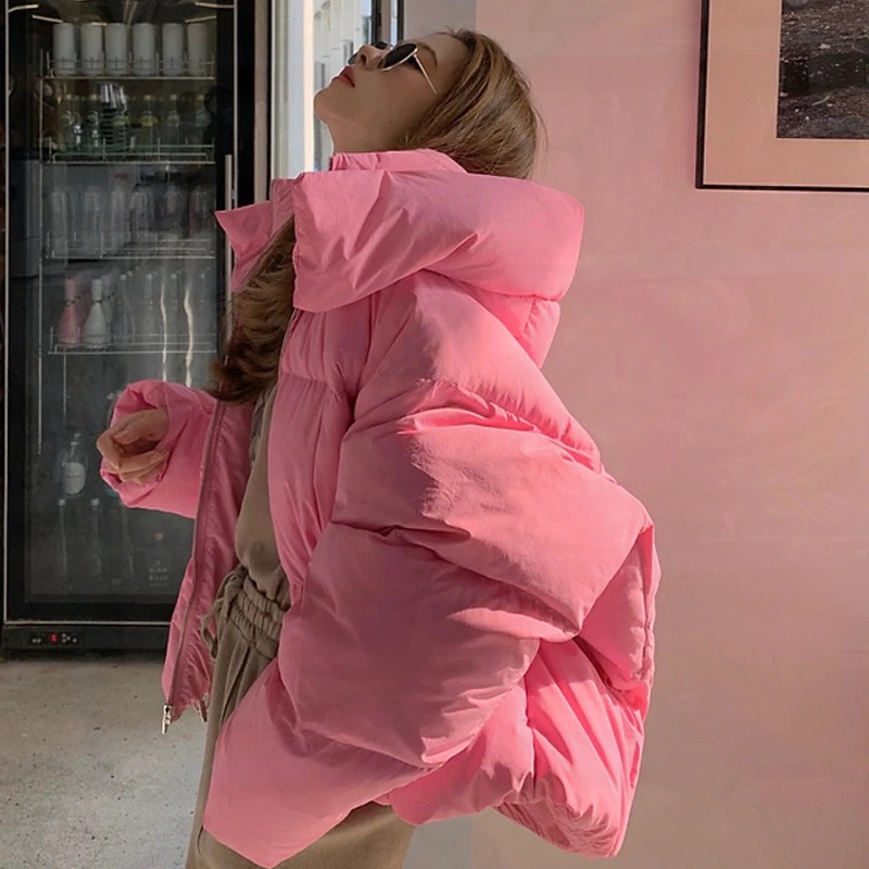 【送料無料】4色 韓国ファッション ダウンコート 大きいサイズ ダウンジャケット ショートコート 韓国 コート レディース服 コットン ジャケット 人気 冬 ダウンジャケット/コート レディース
