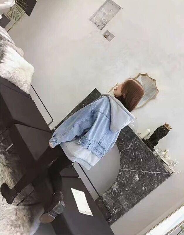 ジャケット パーカー アウター 上着 デニム 羽織 デニムジャケット Gジャン ドッキングジャケット 長袖 ドロップショルダー フード ドッキング ストリート 韓国風 ファスナー ポケット 前開き ボ ジャケット パーカー アウター 上着 デニム 羽織 デニムジャケット Gジャン ドッキングジャケット 長袖 ドロップショルダー フード ドッキング ストリート 韓国風 ファスナー ポケット 前開き ボ