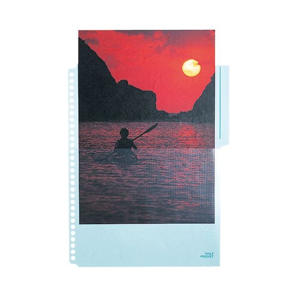 (まとめ) キングジム ハーフポケット A4タテ 30穴 黄 103HP 1パック(10枚) (×30セット)