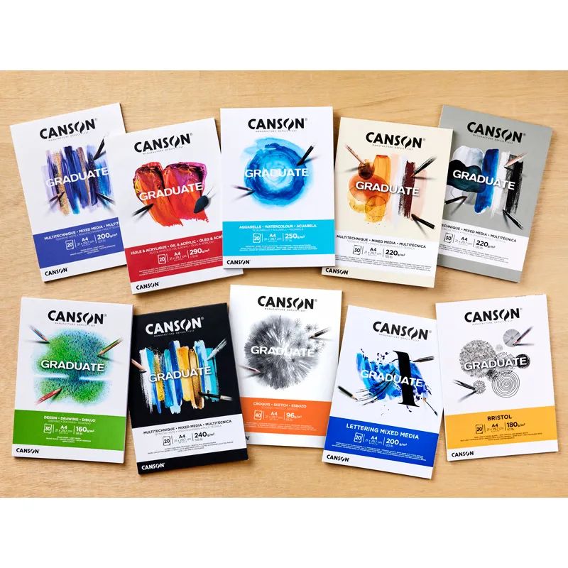 （まとめ買い）スケッチブック キャンソン グラジュエイト パッド ブリストル A4 20枚 C400110383 [x3]