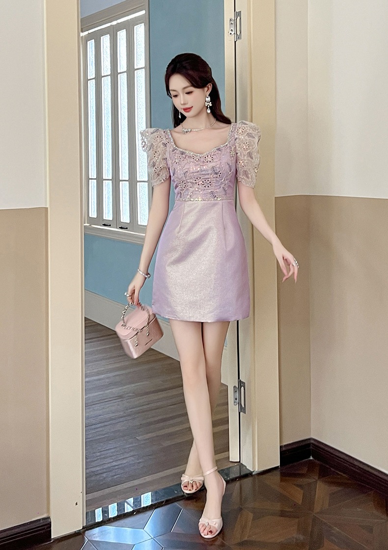 【JY.上品】 2025夏新品 レースドッキング 紫 Aライン ワンピース ドレス パーティー キャバ 大人 同窓会 披露宴 卒業式 結婚式 演奏会 ウェディング 二次会 メガ割 【JY.上品】 2025夏新品 レースドッキング 紫 Aライン ワンピース ドレス パーティー キャバ 大人 同窓会 披露宴 卒業式 結婚式 演奏会 ウェディング 二次会 メガ割