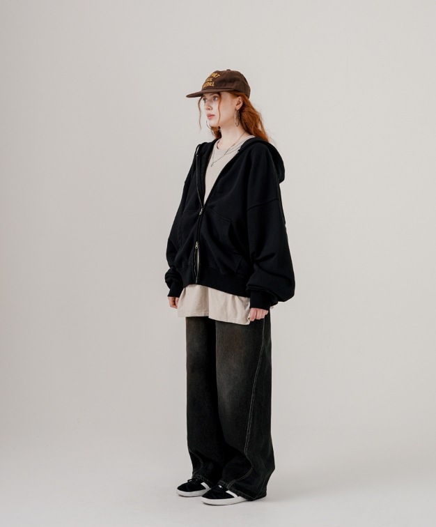 EZKATON] Noos Line Denim Pants