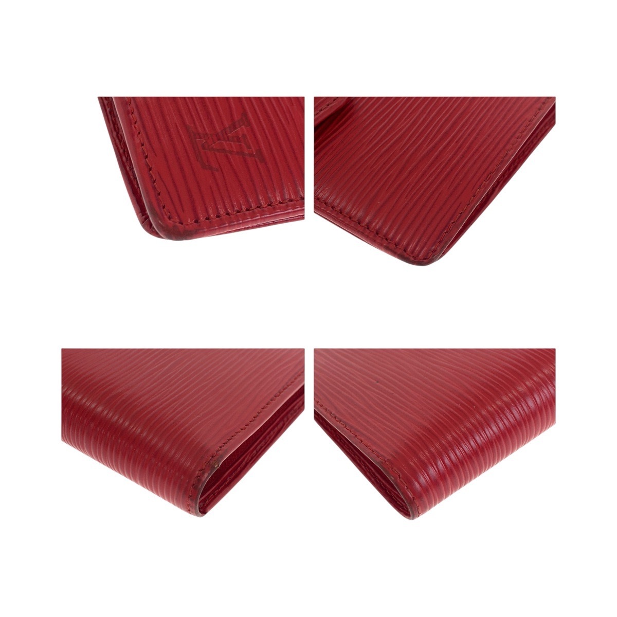 エピ ポルト ビエ コンパクト ルージュ レッド ゴールド金具 エピレザー M63557 折り財布 コンパクトウォレット レディース 504328 エピ ポルト ビエ コンパクト ルージュ レッド ゴールド金具 エピレザー M63557 折り財布 コンパクトウォレット レディース 504328