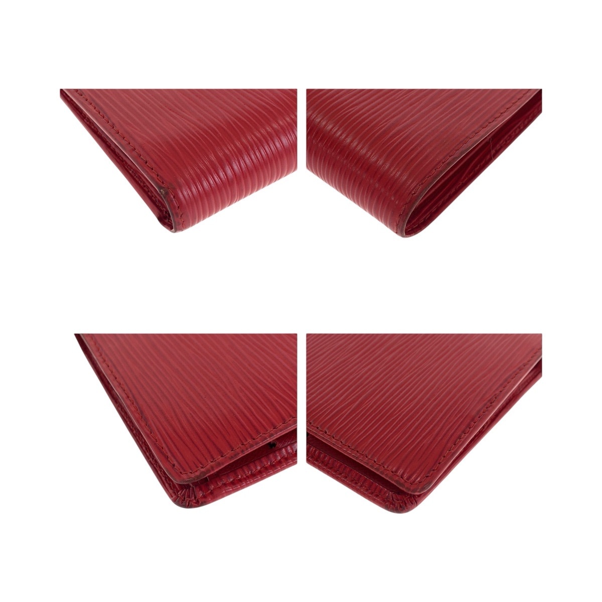 エピ ポルト ビエ コンパクト ルージュ レッド ゴールド金具 エピレザー M63557 折り財布 コンパクトウォレット レディース 504328 エピ ポルト ビエ コンパクト ルージュ レッド ゴールド金具 エピレザー M63557 折り財布 コンパクトウォレット レディース 504328