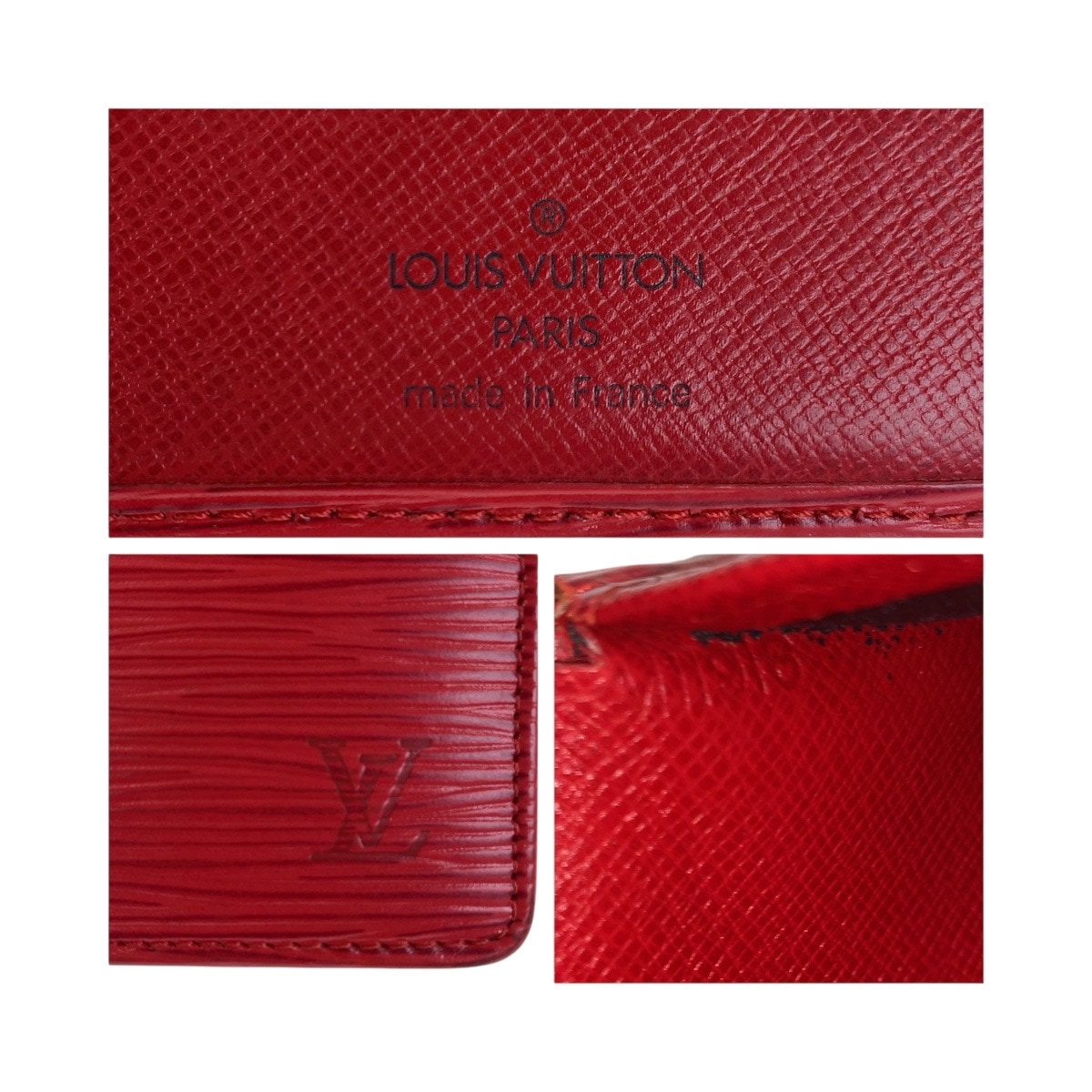 エピ ポルト ビエ コンパクト ルージュ レッド ゴールド金具 エピレザー M63557 折り財布 コンパクトウォレット レディース 504328 エピ ポルト ビエ コンパクト ルージュ レッド ゴールド金具 エピレザー M63557 折り財布 コンパクトウォレット レディース 504328