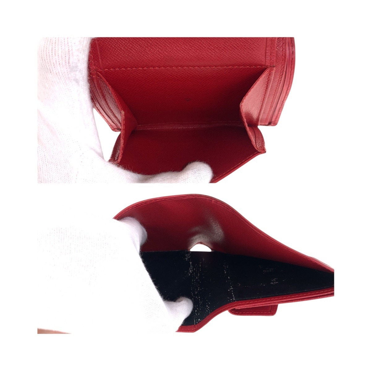 エピ ポルト ビエ コンパクト ルージュ レッド ゴールド金具 エピレザー M63557 折り財布 コンパクトウォレット レディース 504328 エピ ポルト ビエ コンパクト ルージュ レッド ゴールド金具 エピレザー M63557 折り財布 コンパクトウォレット レディース 504328